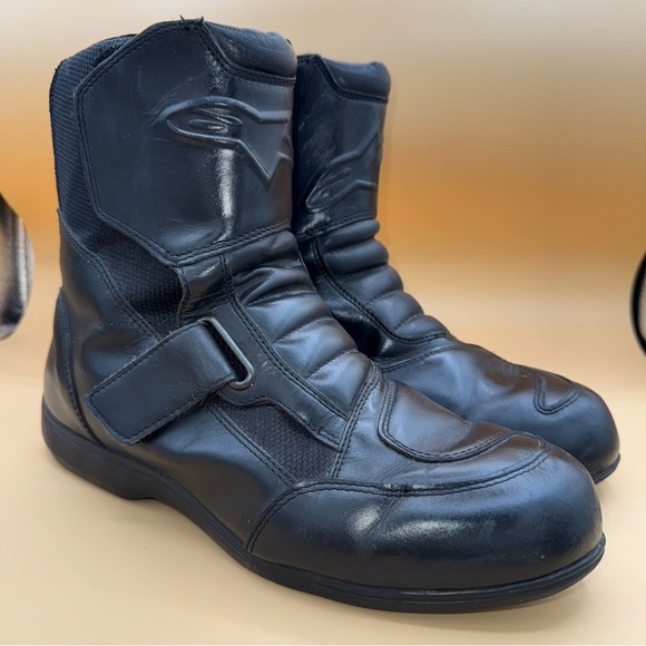 Alpinestars Ridge Waterproof Black Motorcycle Boots, Men’s Size 10, VGUC - Picture 1 of 12